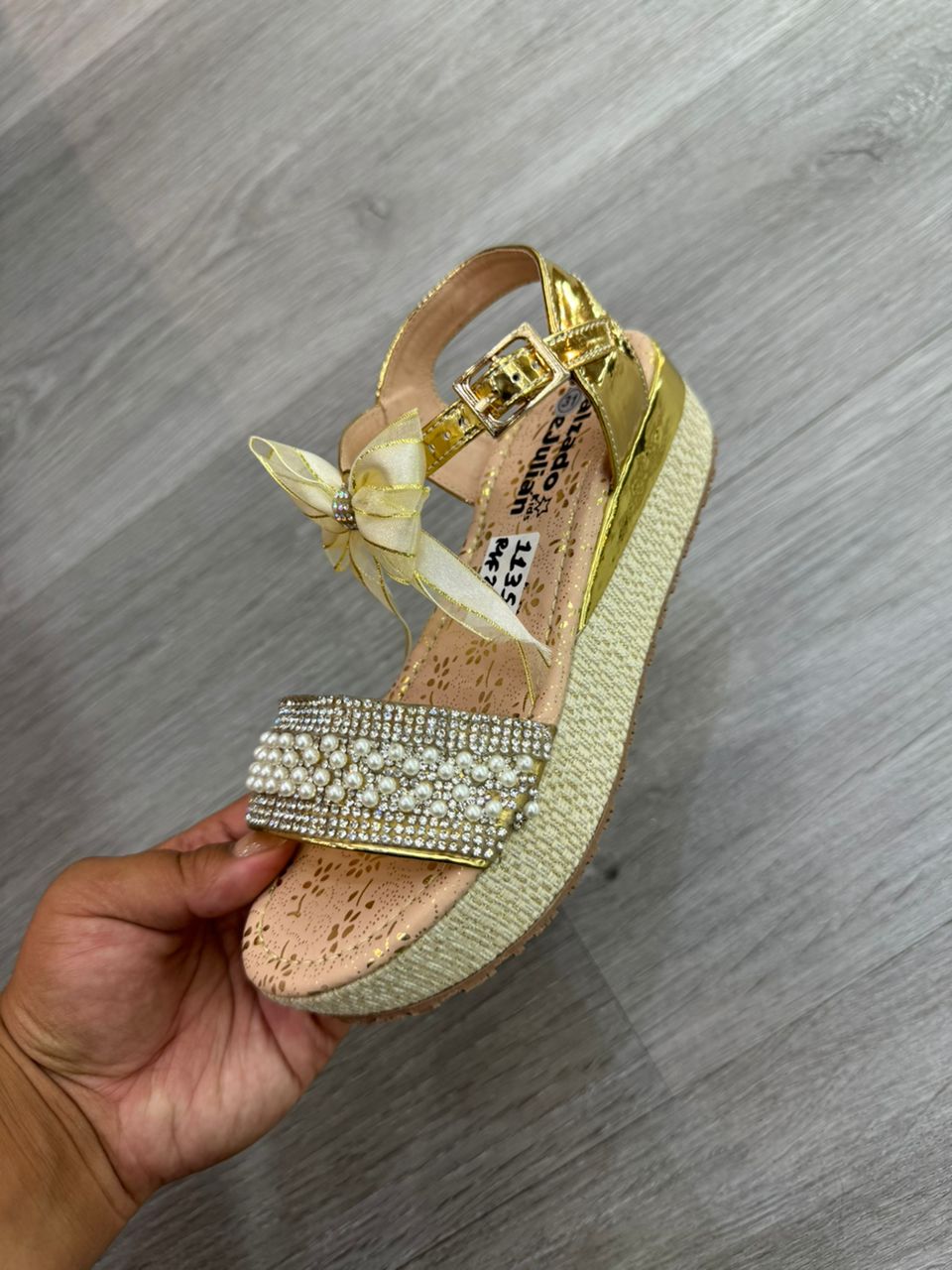 Sandalias plataforma niña 31