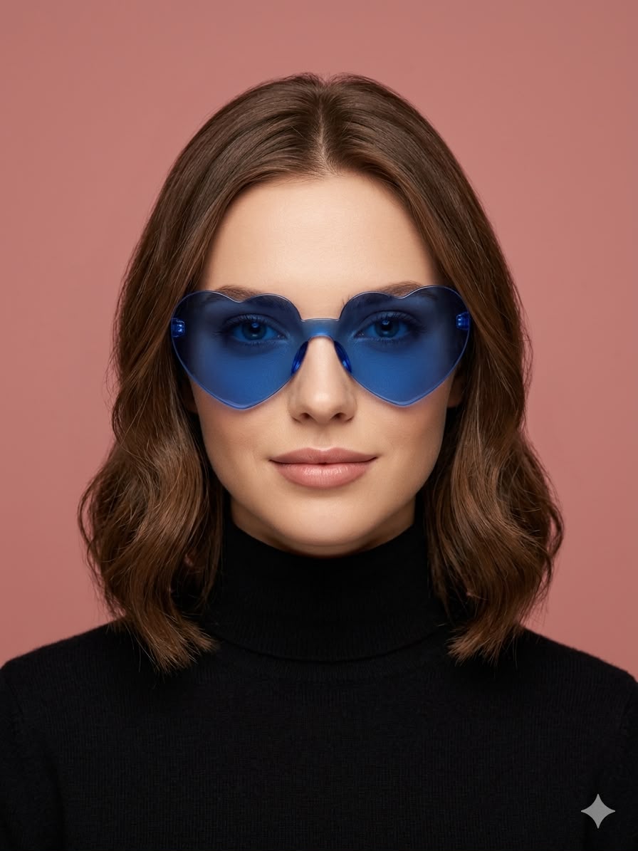 Lentes en forma de corazon