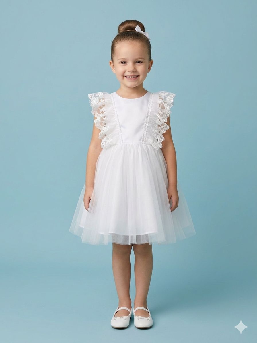 Vestido de bautizo talla 2-4-6-8