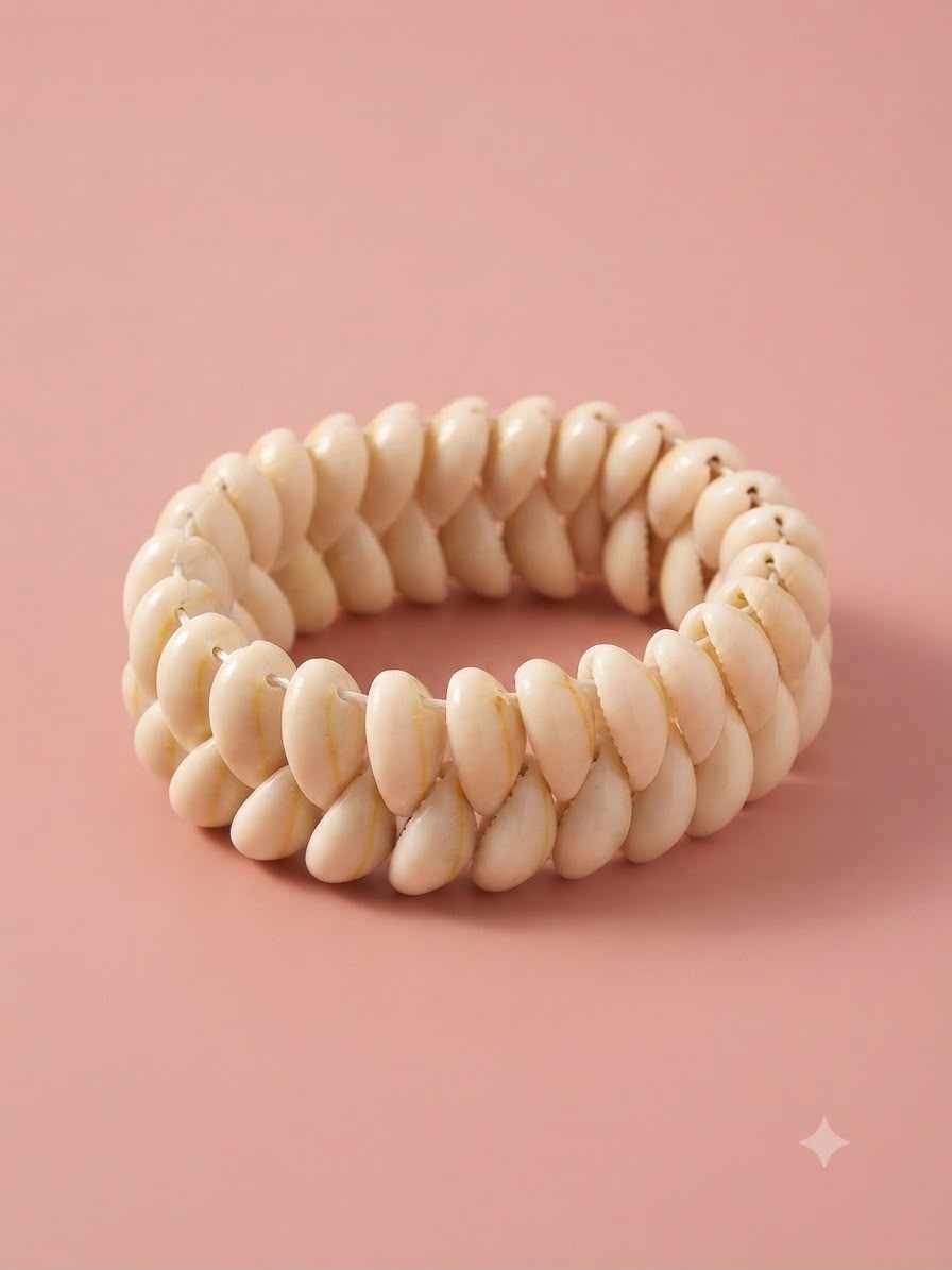 Pulseras de caracol cauri reales